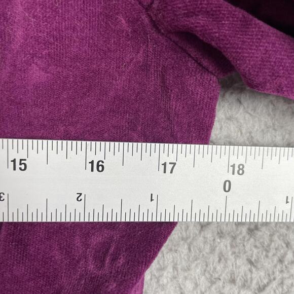 Arizona Jeans Blazer Womens Medium Purple Velvet Black Collar Lined Star Print - Picture 6 of 7